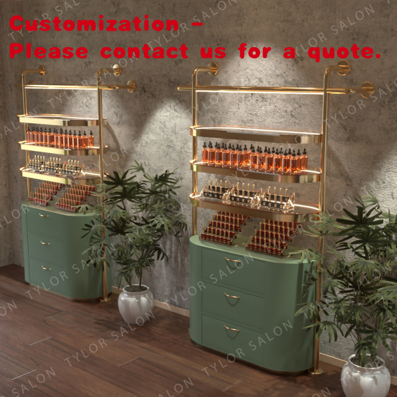 Luxury Skincare Shop - personalizzato. Espositore per cosmetici con scaffale